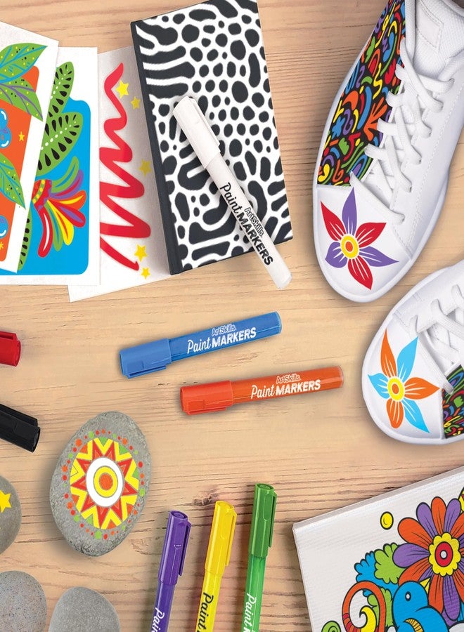 ArtSkills Acrylic Paint Pens, Washable Paint Markers for Kids & Adults, Rock Painting, Wood Crafts, Canvas, Ornaments, 8 Count - Image 5