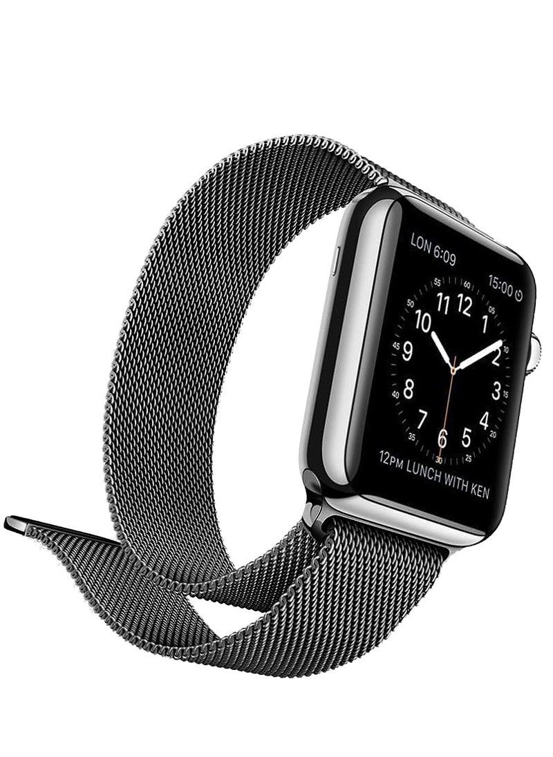 MOCOM 49mm Watch Straps, Stainless Steel Mesh type Band For Apple Watch Mocom Titanium  - Image 2