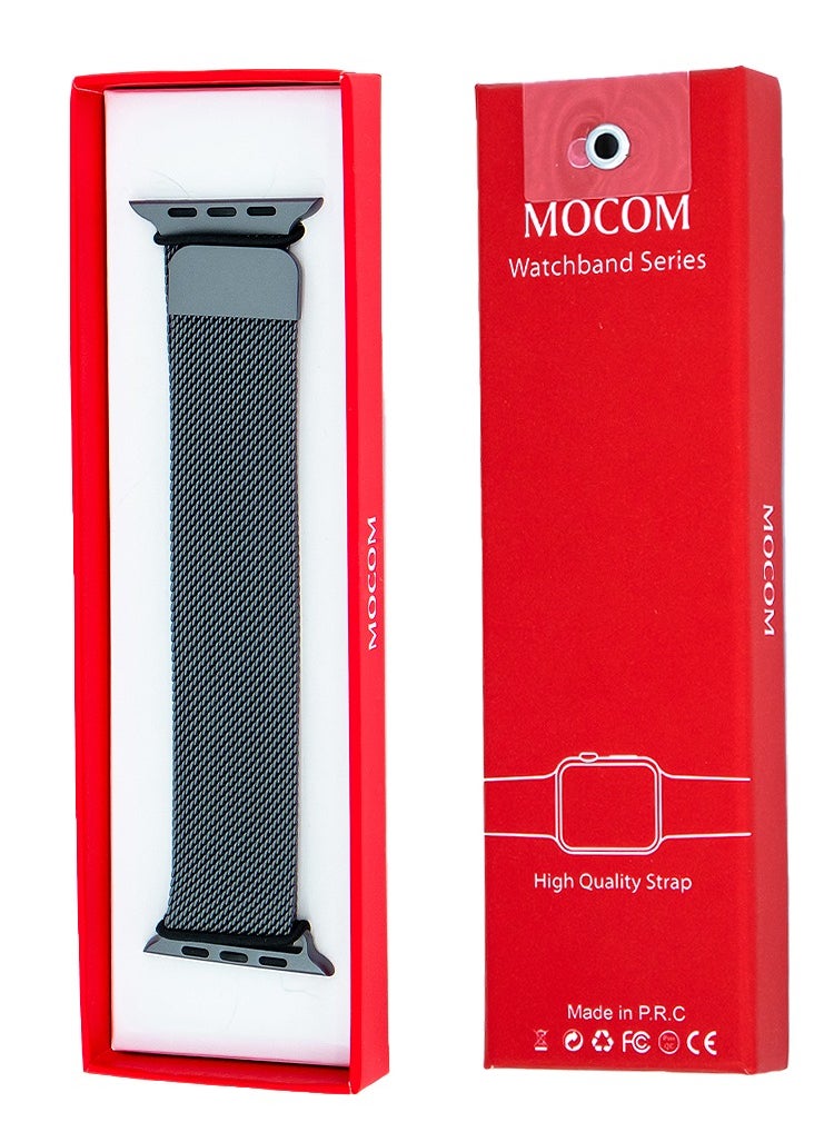 MOCOM 49mm Watch Straps, Stainless Steel Mesh type Band For Apple Watch Mocom Titanium  - Image 3