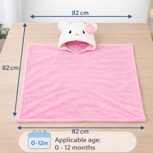 BRANDONN New Born Baby Blanket Pack of Super Soft Bathrobe Wrapper Bath Towel for Boys, Girls, Babies (Pink & White, Length 82 cm x Width 82 cm, 0-12 Months) - Image 5