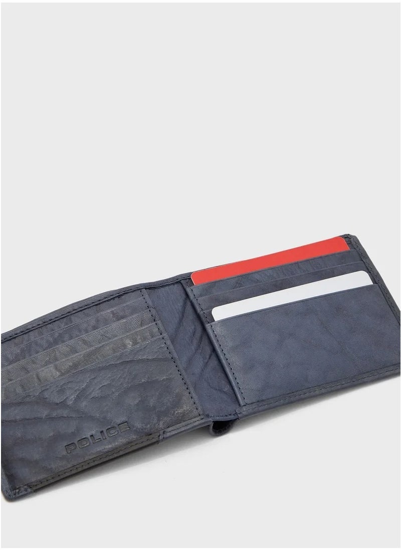 POLICE Canteaccio Blue/Black Silm Leather RFID Wallet for Men  - Image 5