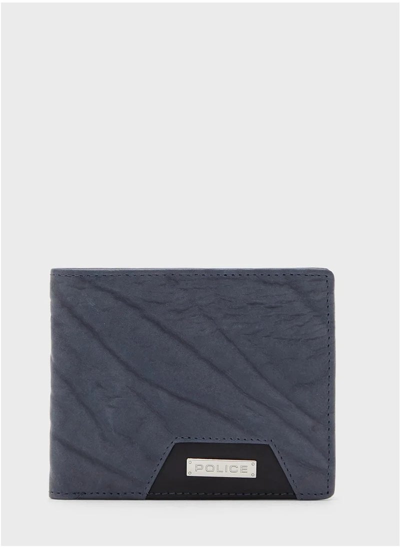 POLICE Canteaccio Blue/Black Silm Leather RFID Wallet for Men  - Image 1