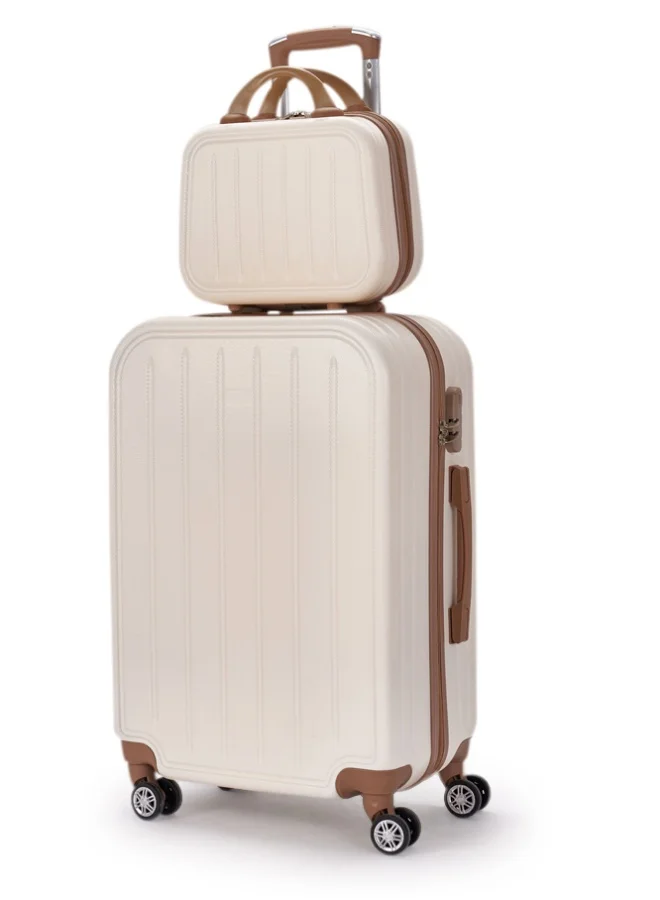 LIMRA Travel bag set consisting of 7 luggage bags beige/gold color, size 32"/28"/24"/20"/16"/15"/12 inches
