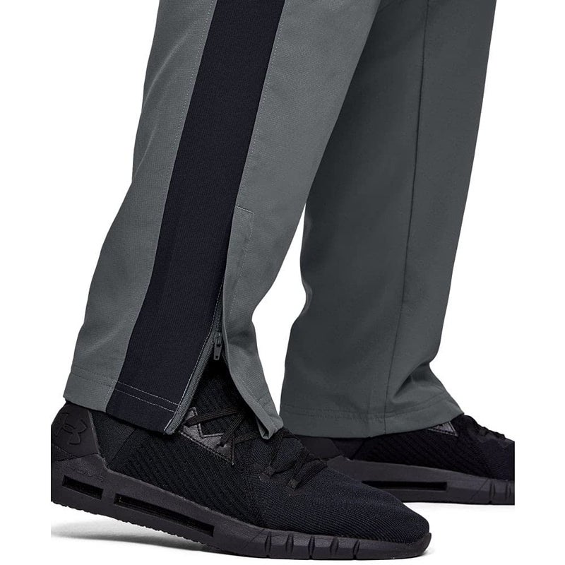 Under Armour Men's Woven Vital Workout Pants , Pitch Gray (012)/Black, Large - Image 5