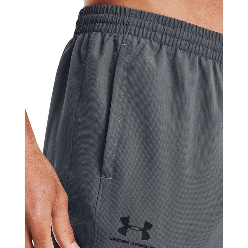 Under Armour Men's Woven Vital Workout Pants , Pitch Gray (012)/Black, Large - Image 4