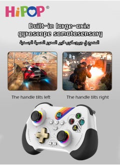 HIPOP Wireless Gaming Gamepad for Switch, PC, Android, Simulates Real Vibration and Precise Buttons, Cool Gaming Controller for Kids and Adults  - Image 5