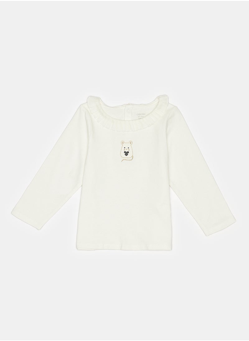Okaidi - OBaiBi By Okaidi Baby Girls Tshirt - Image 1