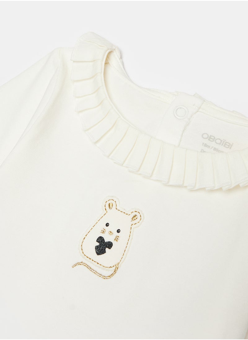 Okaidi - OBaiBi By Okaidi Baby Girls Tshirt - Image 1