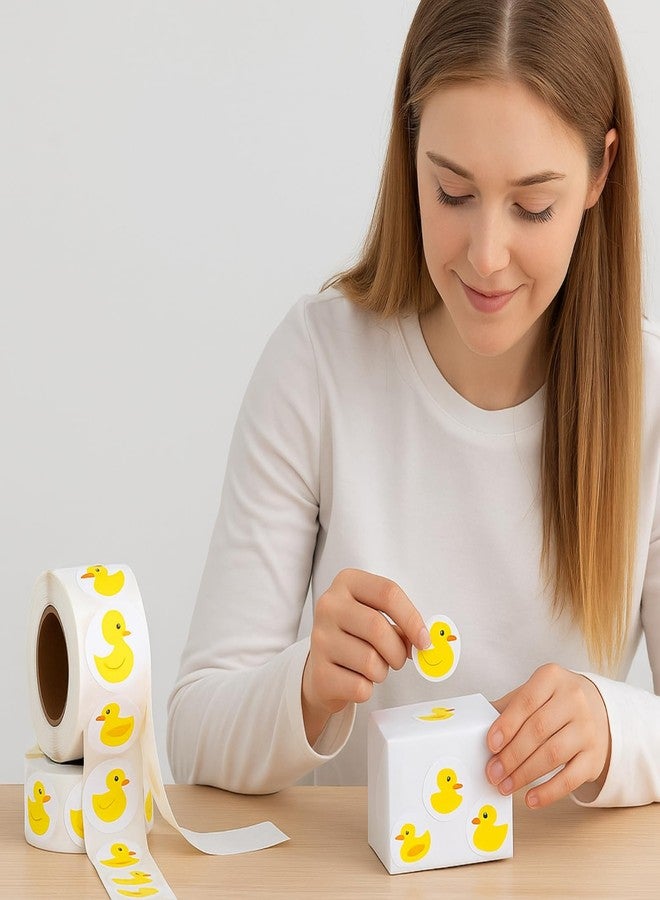 Henoyso 1000 Pcs Duck Stickers Cute Rubber Yellow Duck Stickers Decoration for Kids Birthday Party Favor Bags Water Bottle Notebook Decorations, 1. 5 Inch - Image 5