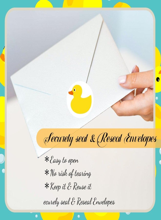 Henoyso 1000 Pcs Duck Stickers Cute Rubber Yellow Duck Stickers Decoration for Kids Birthday Party Favor Bags Water Bottle Notebook Decorations, 1. 5 Inch - Image 2