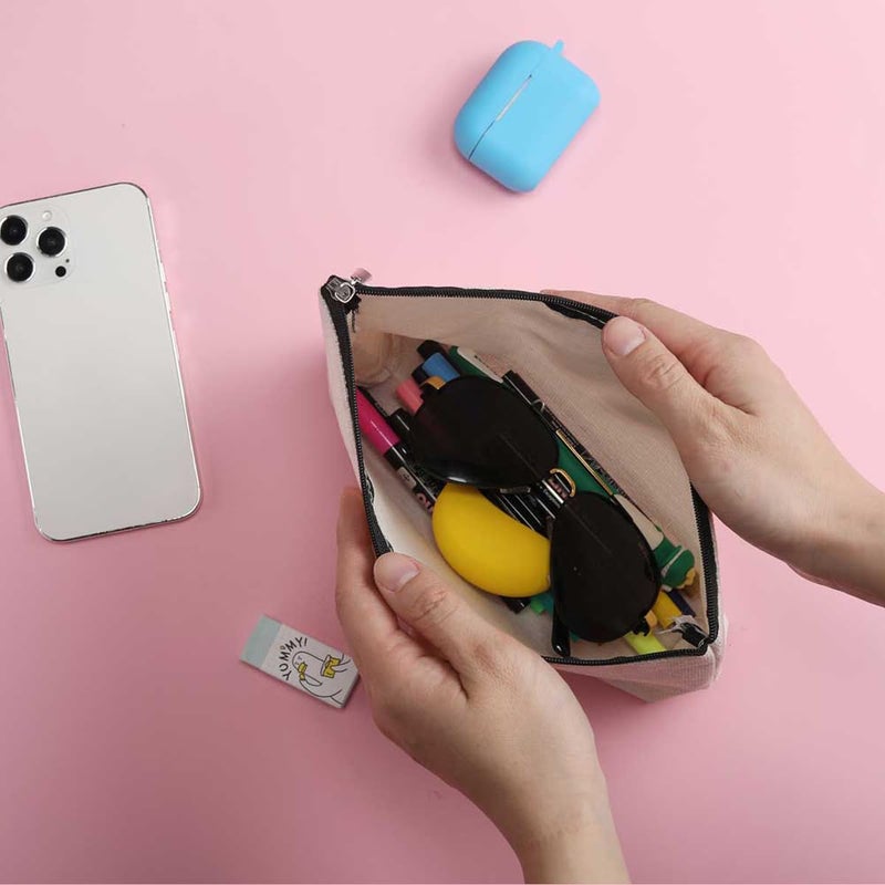 ZHAMEN Cartoon Mouse Makeup Bag Cosmetic Bag Zipper Pouch Funny Cute Mouse Themed Gifts Animal Lover Gifts Friendship International Nurses Day Birthday Gift for Women Girl Sister Friend Bestie - Image 2