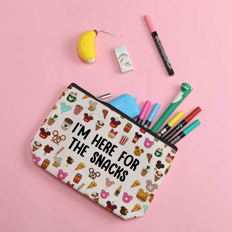 ZHAMEN Cartoon Mouse Makeup Bag Cosmetic Bag Zipper Pouch Funny Cute Mouse Themed Gifts Animal Lover Gifts Friendship International Nurses Day Birthday Gift for Women Girl Sister Friend Bestie - Image 3