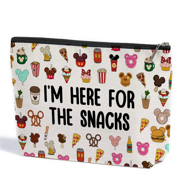 ZHAMEN Cartoon Mouse Makeup Bag Cosmetic Bag Zipper Pouch Funny Cute Mouse Themed Gifts Animal Lover Gifts Friendship International Nurses Day Birthday Gift for Women Girl Sister Friend Bestie - Image 1