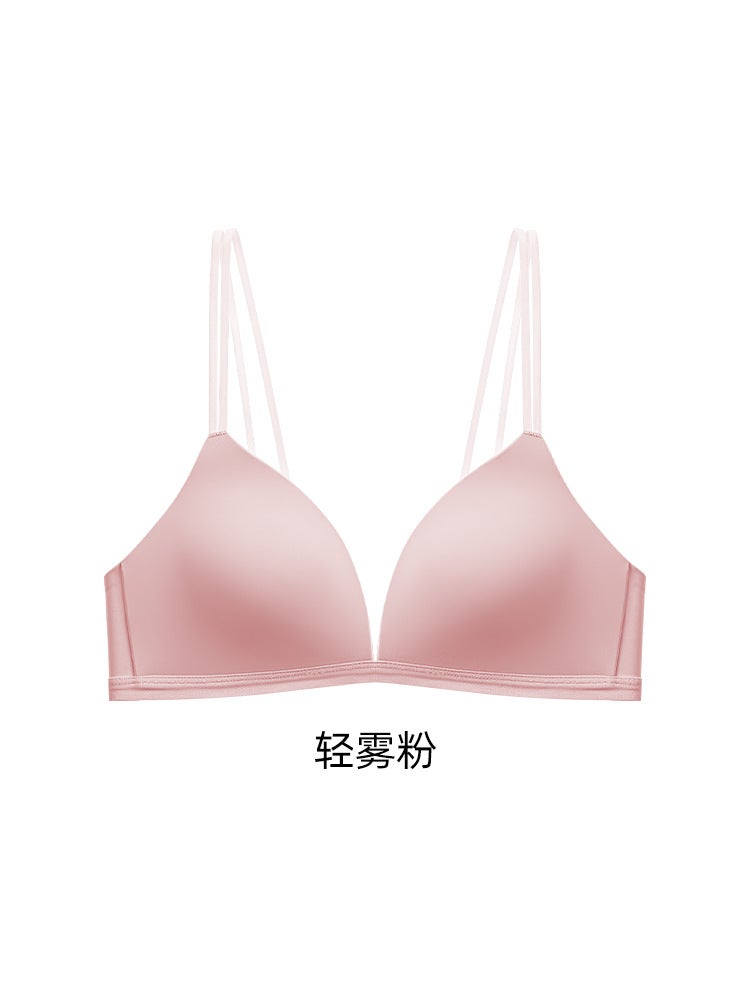 Underwear For Women With Small Breasts, Seamless Thin French Style Bra Without Rims, Big Breasts, Beautiful Back, Anti-Expansion - Image 1