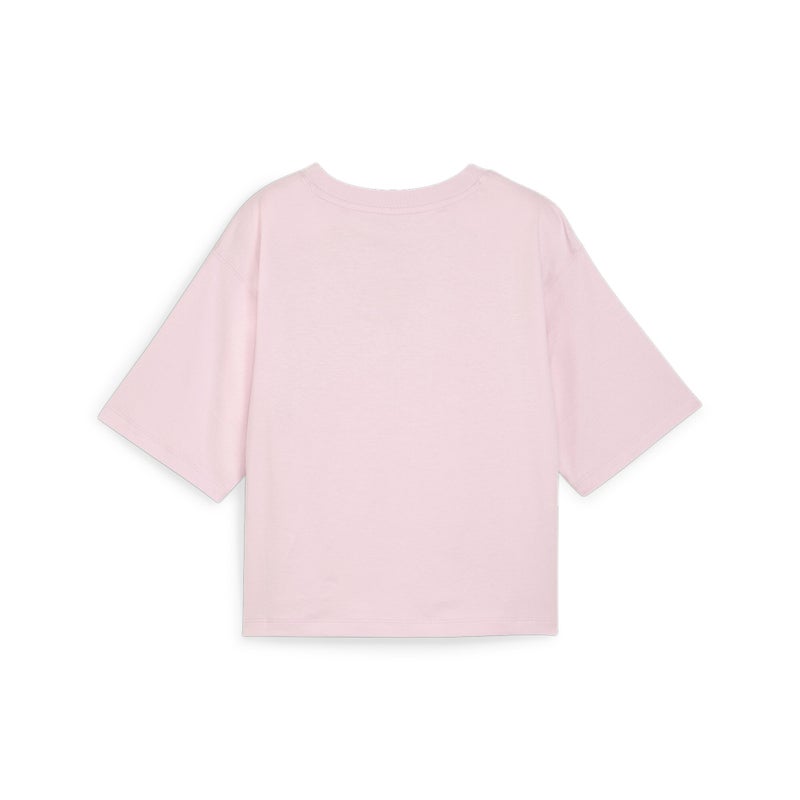 PUMA TEAM Womens Purple Relaxed T-shirt - Image 5