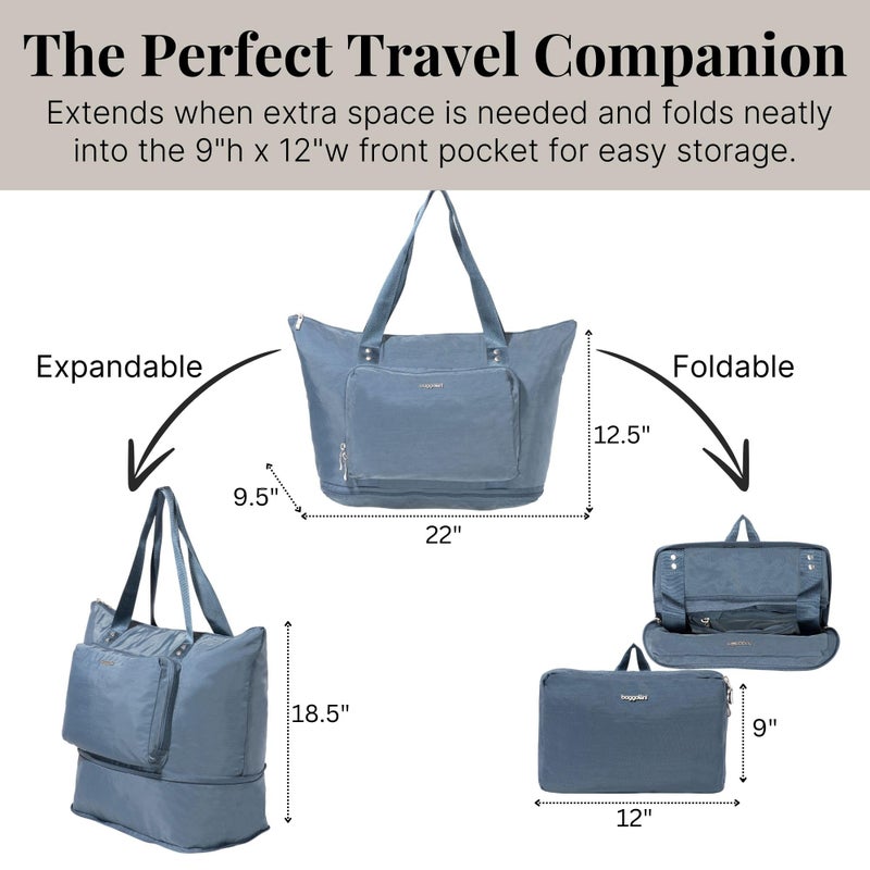Baggallini Women's Carryall Expandable Packable Tote - Image 3