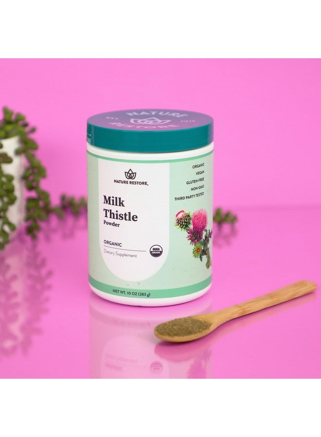 Nature Restore USDA Certified Organic Milk Thistle Seed Powder, 10 Ounces, Packaged in California - Image 2