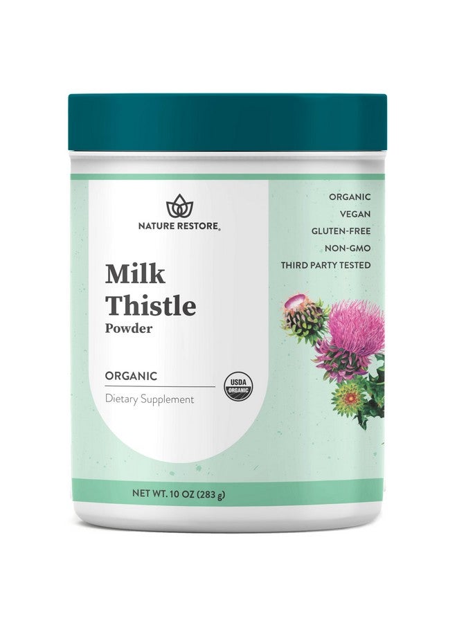 Nature Restore USDA Certified Organic Milk Thistle Seed Powder, 10 Ounces, Packaged in California - Image 1