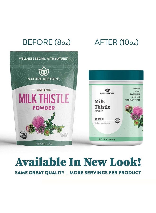 Nature Restore USDA Certified Organic Milk Thistle Seed Powder, 10 Ounces, Packaged in California - Image 5