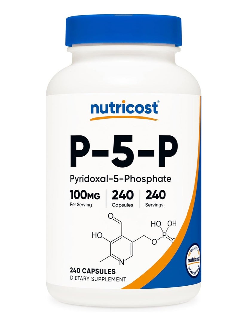 Nutricost P5P Capsules 100mg 240 Caps - Image 1