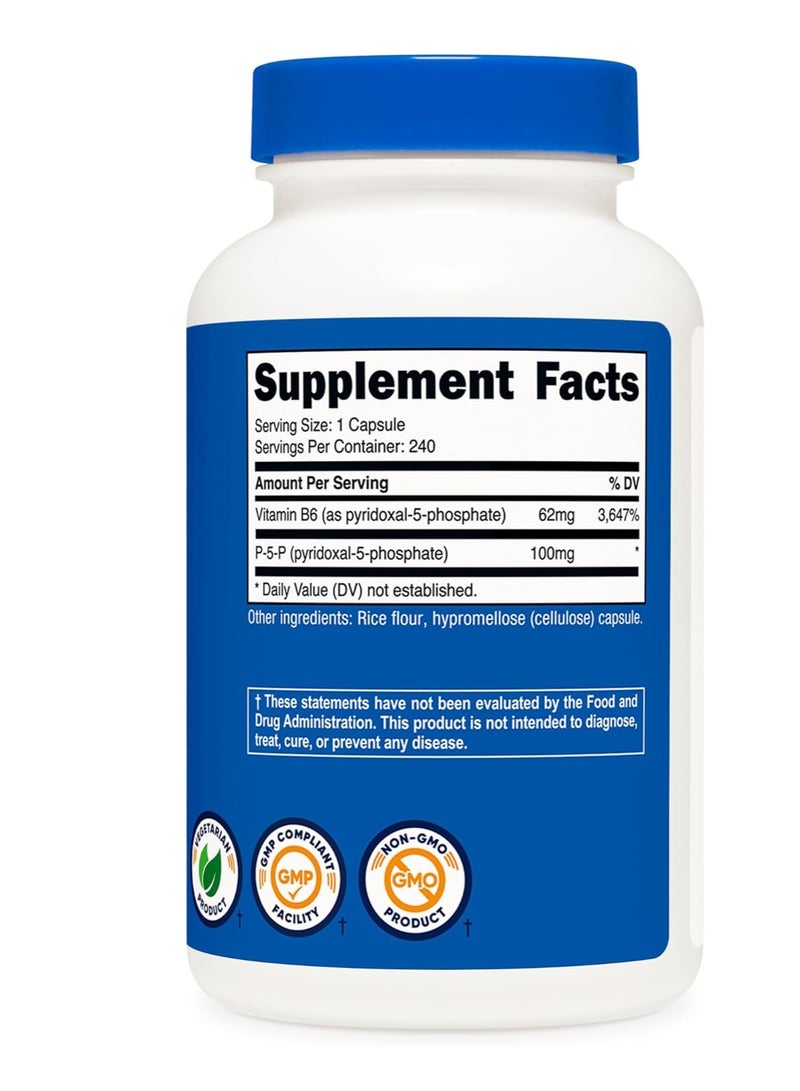 Nutricost P5P Capsules 100mg 240 Caps - Image 4