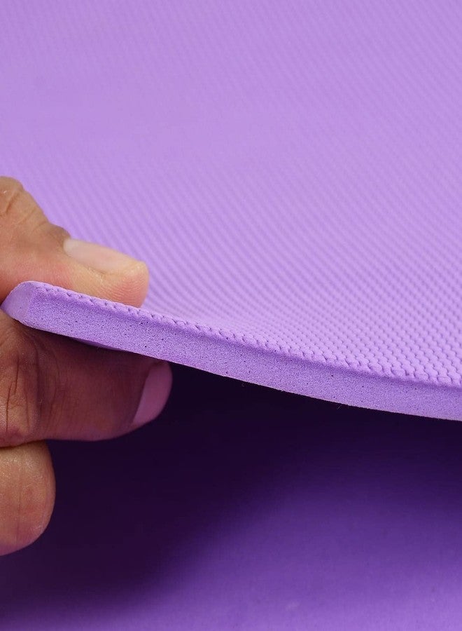 A CUBE LUXURY SOLUTIONS Large Yoga Mat 4mm for Men and Women Eco-Friendly Non-Slippery, Extra Thick, Easy Fold Fitness Exercise Mats with Anti-Slip For Home Gym Outdoor and Workout (4mm, Mzenta) - Image 3