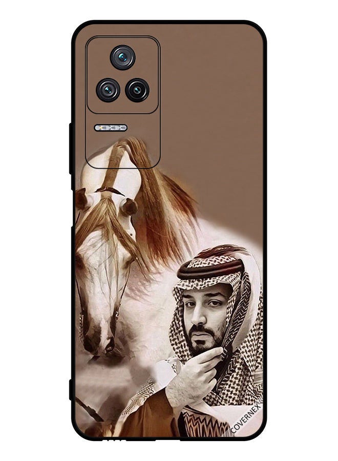 Covernex Protective Case Cover For Xiaomi Redmi K40S Mohammad Bin Salman In Front Of Horse - Image 1