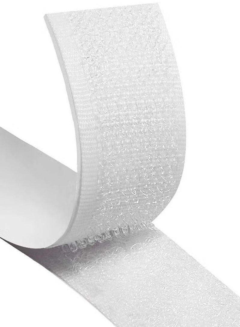 OMEVE Hook and Loop Tape, Velcro Tape Adhesive Hook and Loop Strip Tape Self Adhesive Sticky Back Fastening Tape Heavy Duty Reusable Double Sided Sticky Back Fastening Tape, 8M * 2CM  - Image 4