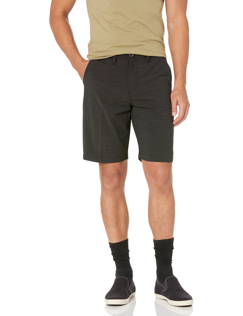 Billabong شورت بيلابونغ الكلاسيكي للرجال برباط 4 اتجاهات سريع الجفاف، 21 بوصة، أسود، 32 - Image 1