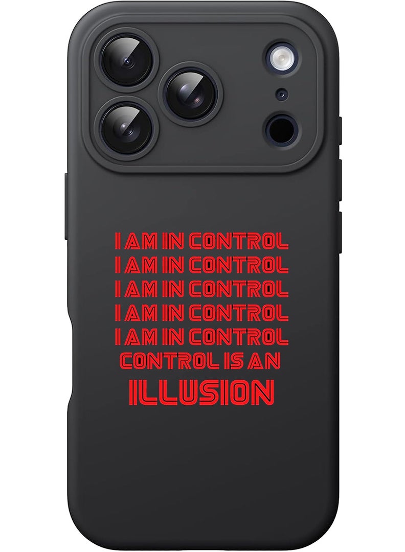 Theodor Protective Slim Fit Case Liquid Silicone Cover with Full Body Protection Anti-Scratch Shockproof Case For Apple iPhone 17 Pro (Black) Control - Image 1