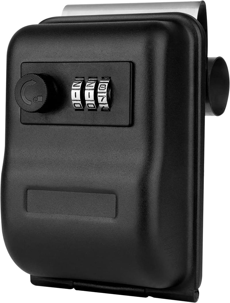 Casmer 3 Digit Combination Lock Box for Car Keys - Heavy Duty Steel, Window Mount Installation - Image 1