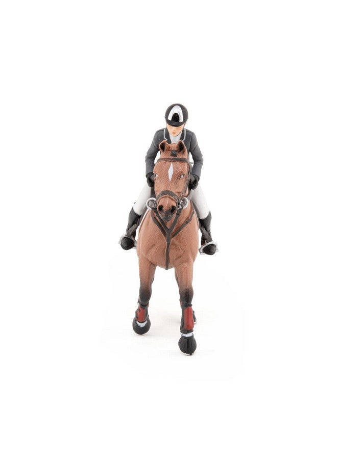 Papo - Hand-Painted - Figurine - Horses,Foals and Ponies - Competition Horse with Rider-51561 - Collectible - for Children - Suitable for Boys and Girls - from 3 Years Old - Image 4