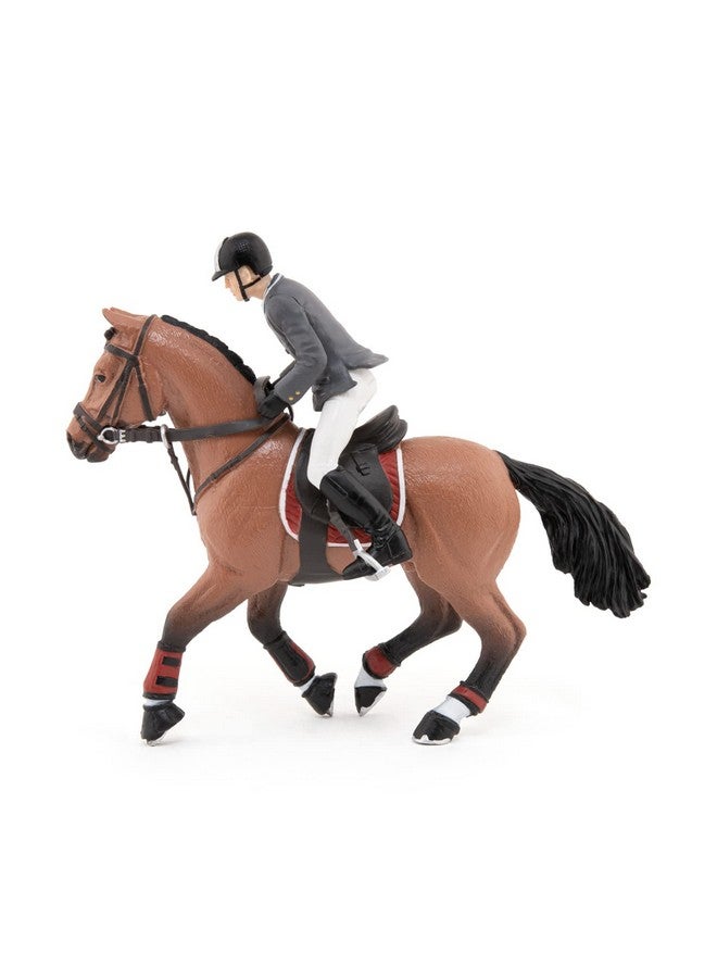 Papo - Hand-Painted - Figurine - Horses,Foals and Ponies - Competition Horse with Rider-51561 - Collectible - for Children - Suitable for Boys and Girls - from 3 Years Old - Image 2