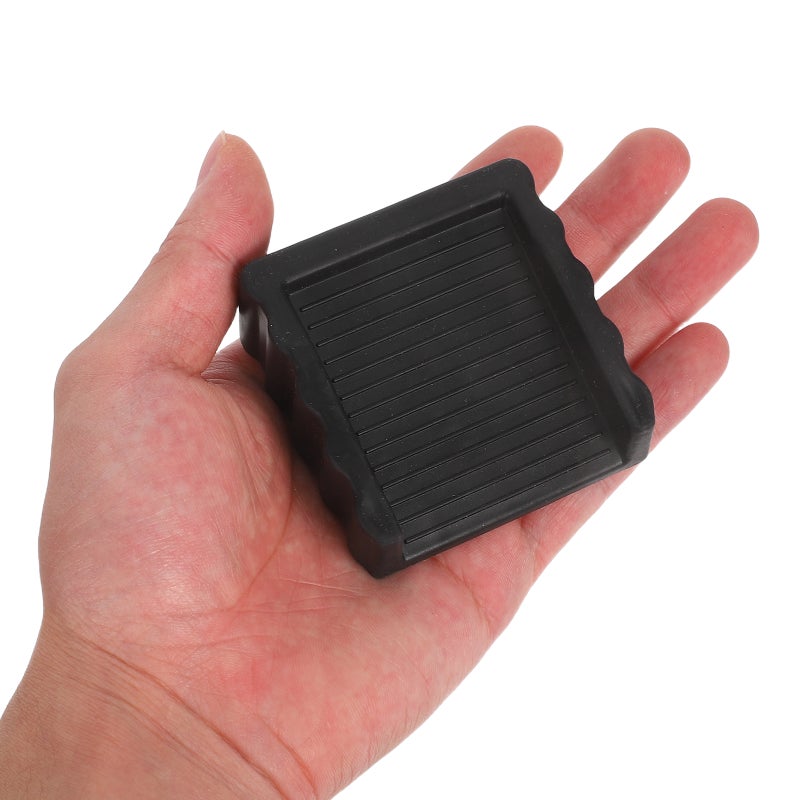 12pcs Windproof Door Stoppers - Heavy Duty Door Stop Wedges For Floor Anti-Collision Slam Preventer For Bedroom Kitchen Bathroom Black - Image 2