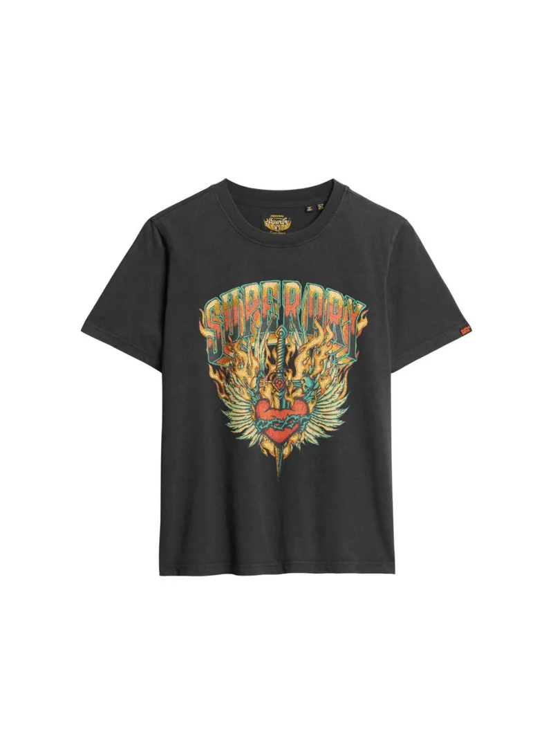 Superdry Biker Rock Graphic Relaxed Tee