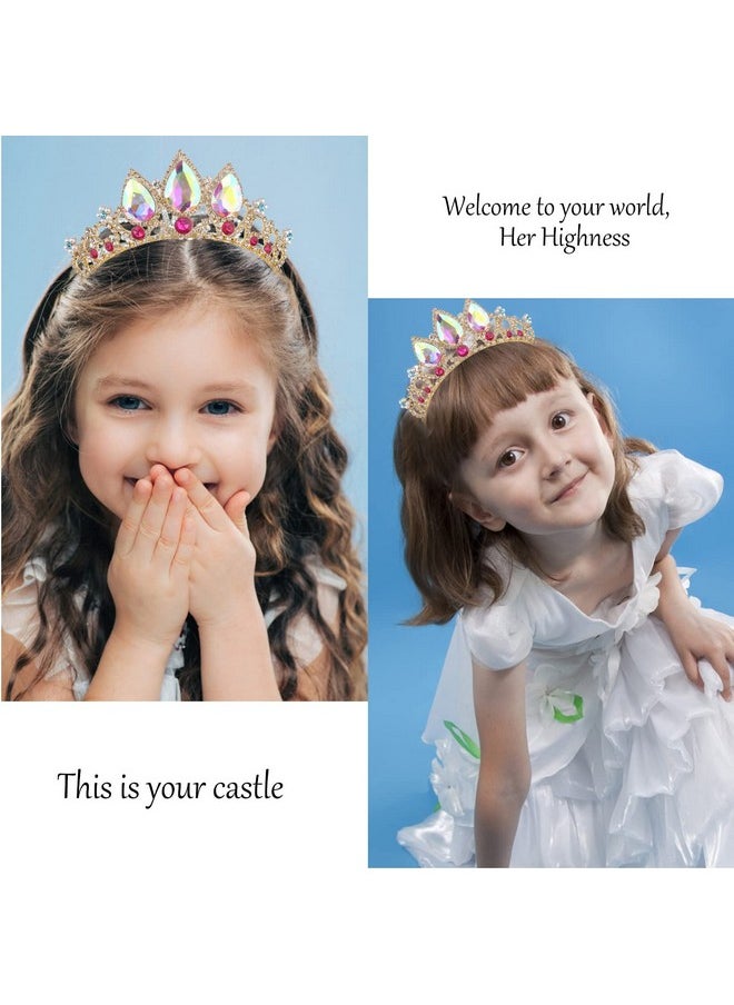 Velscrun - Girls Rapunzel Crown, Crowns For Girls, Princess Crown For Girls, Girls Tiaras Headband, Girls Crown Princess Tiara, Multicolored Crown Headbands For Birthday Party And Halloween Cosplay - Image 1