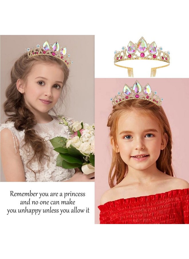 Velscrun - Girls Rapunzel Crown, Crowns For Girls, Princess Crown For Girls, Girls Tiaras Headband, Girls Crown Princess Tiara, Multicolored Crown Headbands For Birthday Party And Halloween Cosplay - Image 1