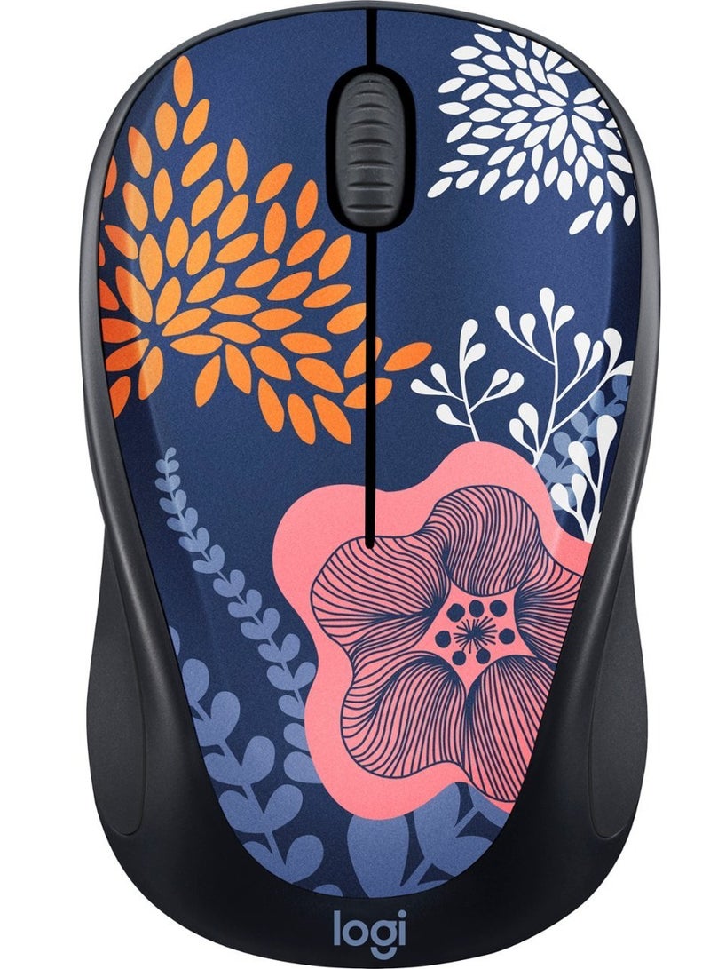 Logitech Design Collection Limited Edition Wireless 3-button Ambidextrous Mouse with Colorful Designs - Forest Floral Multicolour - Image 2