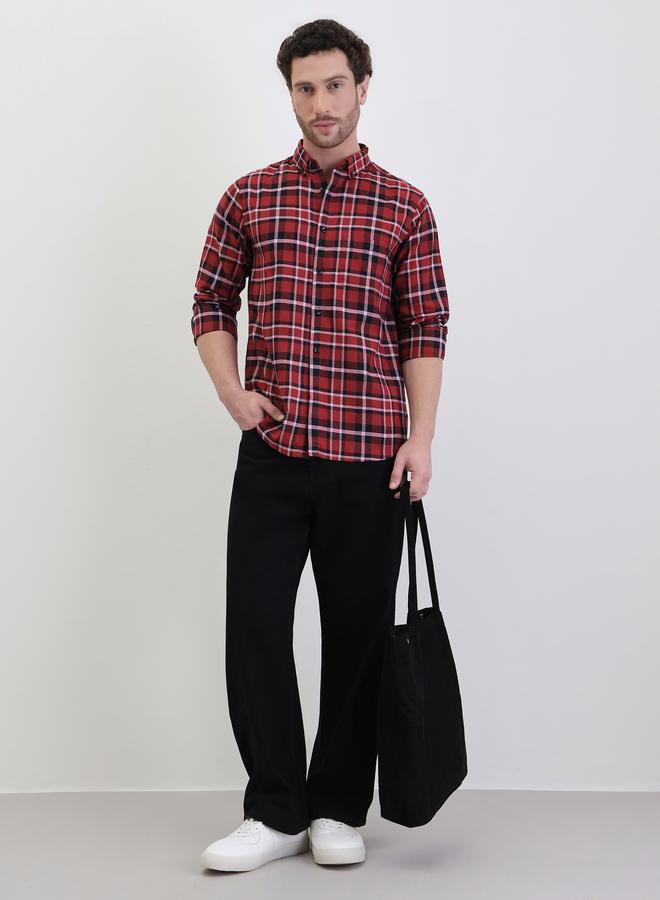 Styli Checked Regular Fit Long Sleeve Shirt - Image 2