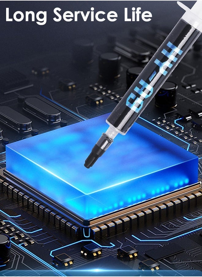 Halnziye - Premium Performance Thermal Paste for Cooling All Processors CPU GPU PC PS4 Xbox Computers and Consoles High Thermal Conductivity Thermal Paste Long Durability Safe Application Non-Conductive - Image 1