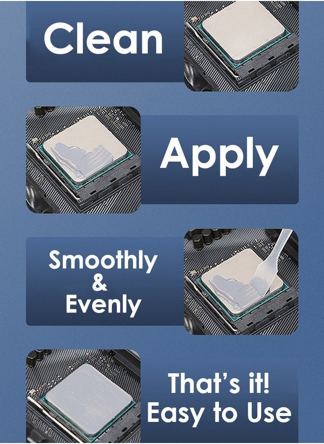 Halnziye - Premium Performance Thermal Paste for Cooling All Processors CPU GPU PC PS4 Xbox Computers and Consoles High Thermal Conductivity Thermal Paste Long Durability Safe Application Non-Conductive - Image 1