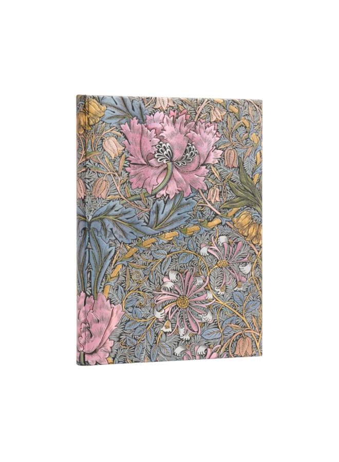 Morris Pink Honeysuckle (William Morris) Ultra Lined Hardcover Journal 
