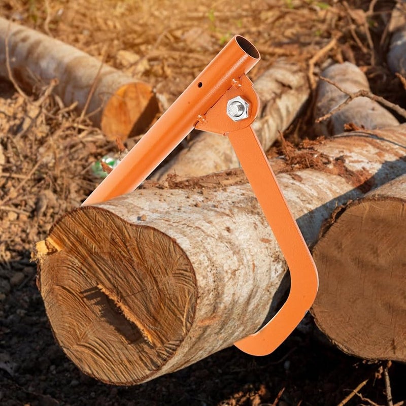 Heavy Duty Adjustable Log Jack Tool Metal Timber Lifting Rolling Hook with Sharp Bearing Tooth - Image 5