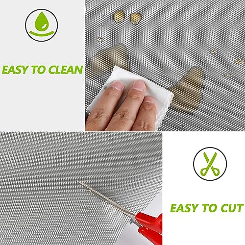 CLAPONE Shelf Liners for Kitchen Shelves/Drawer Mat/Cupboard Liners for Wardrobe/Sheets for Shelves/Anti Skid/Drawer Sheet/Fridge/Table/Washable Anti Slip Mat(Grey 45cm X 5 Meter) - Image 4