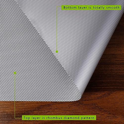 CLAPONE Shelf Liners for Kitchen Shelves/Drawer Mat/Cupboard Liners for Wardrobe/Sheets for Shelves/Anti Skid/Drawer Sheet/Fridge/Table/Washable Anti Slip Mat(Grey 45cm X 5 Meter) - Image 2