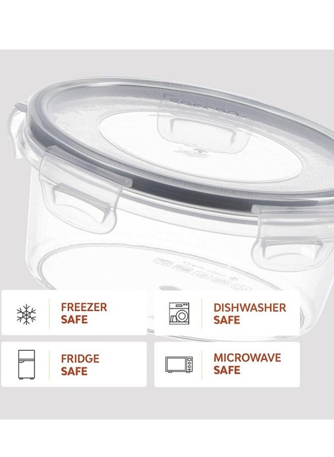FPC Airtight Meal Prep Containers with Locking Lids - 12-Piece BPA-Free Plastic Food Storage Set, Stackable, Microwave, Freezer & Dishwasher Safe  - Image 4