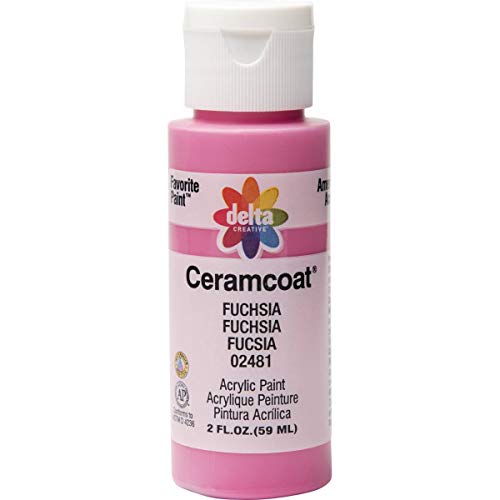 Delta Creative Ceramcoat Acrylic Paint in Assorted Colors (2 oz), 2481, Fuchsia - Image 1