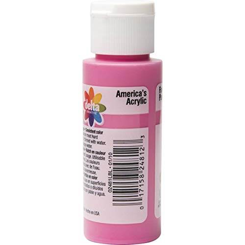 Delta Creative Ceramcoat Acrylic Paint in Assorted Colors (2 oz), 2481, Fuchsia - Image 3