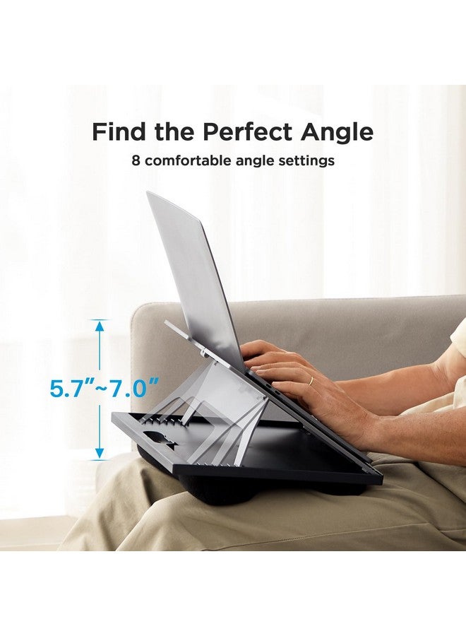 HUANUO Adjustable Laptop Stand with 8 Angles - Dual Cushion Desk for Sofa, Bed, Car or Work Table by HUANUO - Image 2