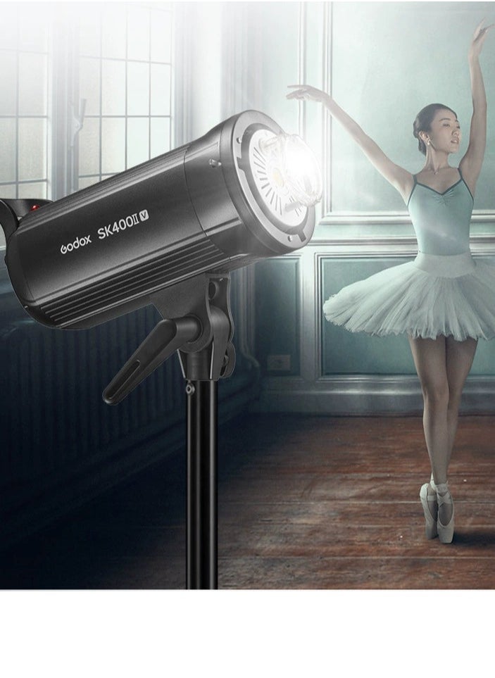Upgraded Studio Flash Light 400Ws Power 5600±200K Strobe Light Built-in 2.4G Wireless X System with LED Modeling Lamp Bowens Mount Photography Flashes for Wedding Portrait Fashion Adve